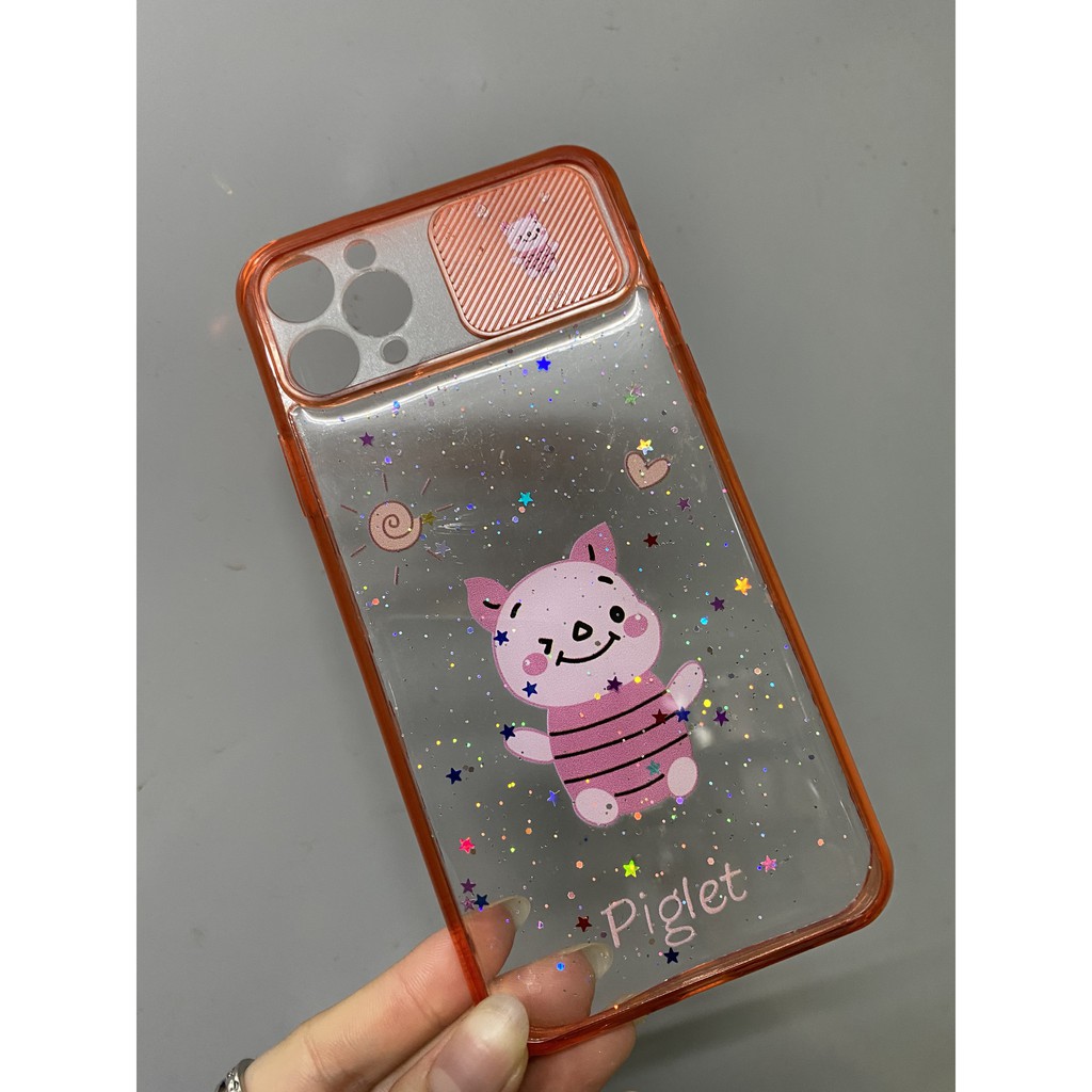 XẢ KHOỐp lưng IPHONE X XS 12 PRO 6.1 trượt bảo vệ camera in hình CUTE