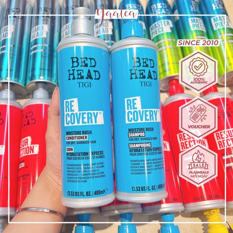 Bộ Dầu Gội Xả Tigi Bed Head Recovery dưỡng ẩm cho tóc 400ml