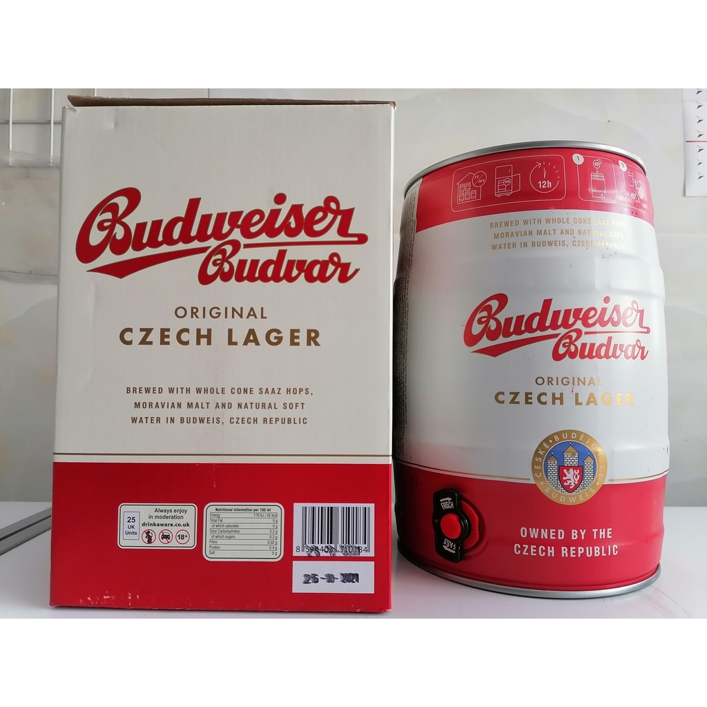 BIA BUDWEISER BUDVAR 5% – BOM 5 LÍT