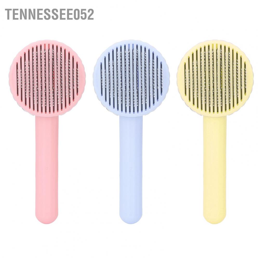 Lược chải lông chó mèo tròn kim dày có nút bấm chức năng mát-xa chuyên nghiệp cho thú cưng