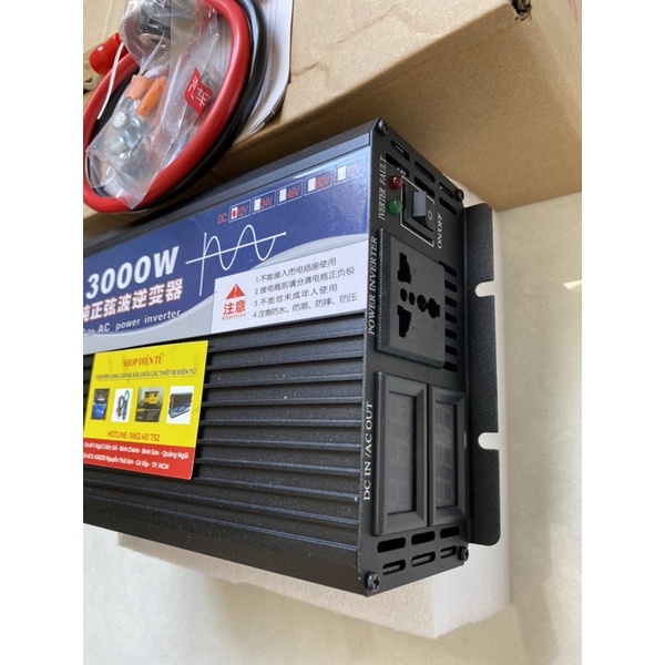 Bộ Kích Điện CHAGI SINE CHUẨN 12V - 220V công suất 3000W INVERTER.