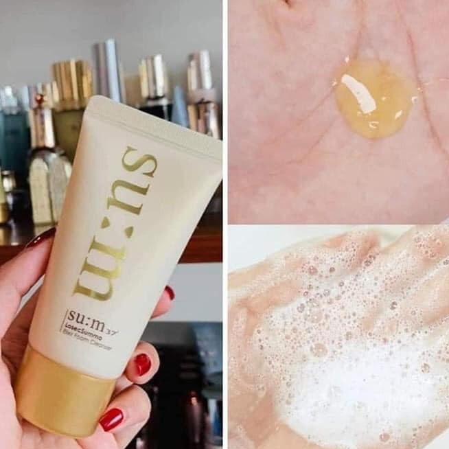 Sữa Rửa Mặt Su:m37 Tái Sinh Tinh Chất Vàng Elixir Foam Cleanser Ngăn Ngừa Mụn, Chống Lão Hóa 60ml