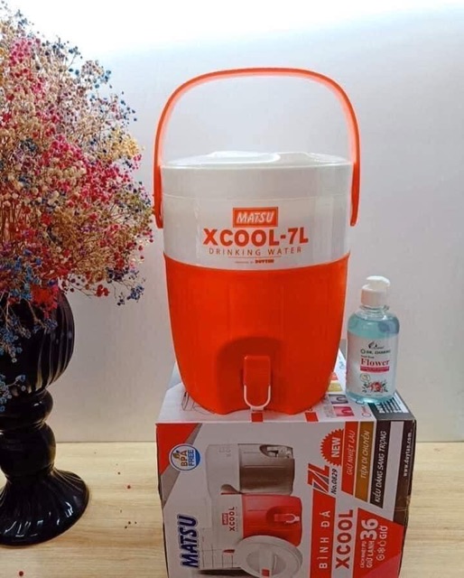 BÌNH ĐÁ GIỮ NHIỆT CÓ VÒI MATSU XCOOL DUY TÂN 7 lít