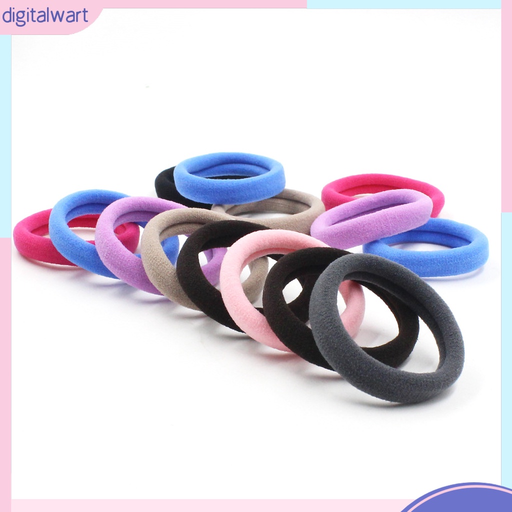 Set 20 Dây Buộc Tóc Co Giãn Đơn Giản Thời Trang Cho Nữ