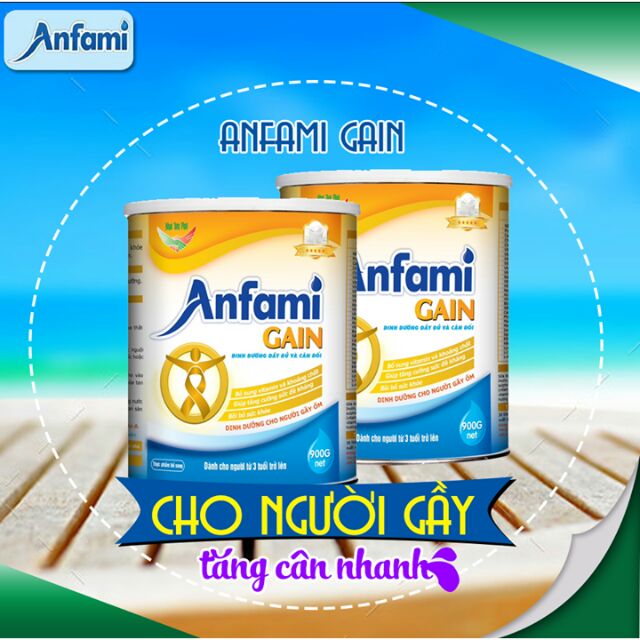 Sữa bột Anfami Gain hộp 900g