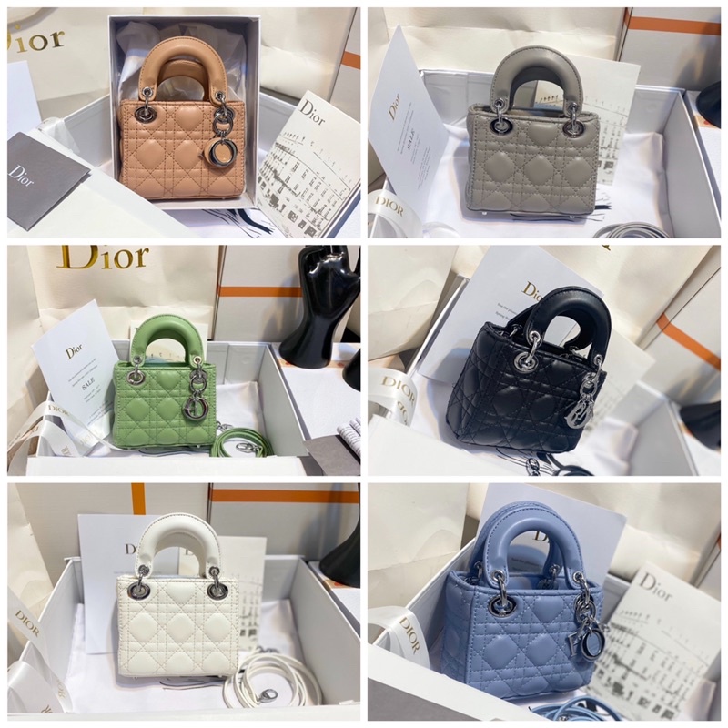 Túi xách dior lady micro mini size 13 fullbox hãng tag trắng hàng chuẩn ảnh thật tự chụp