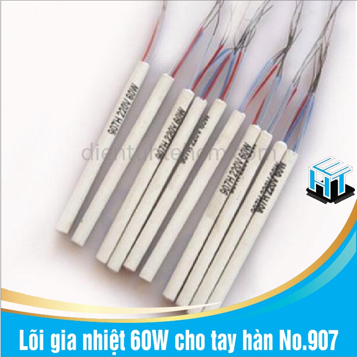 Lõi gia nhiệt 60W thay thế cho tay hàn No.907 chính hãng