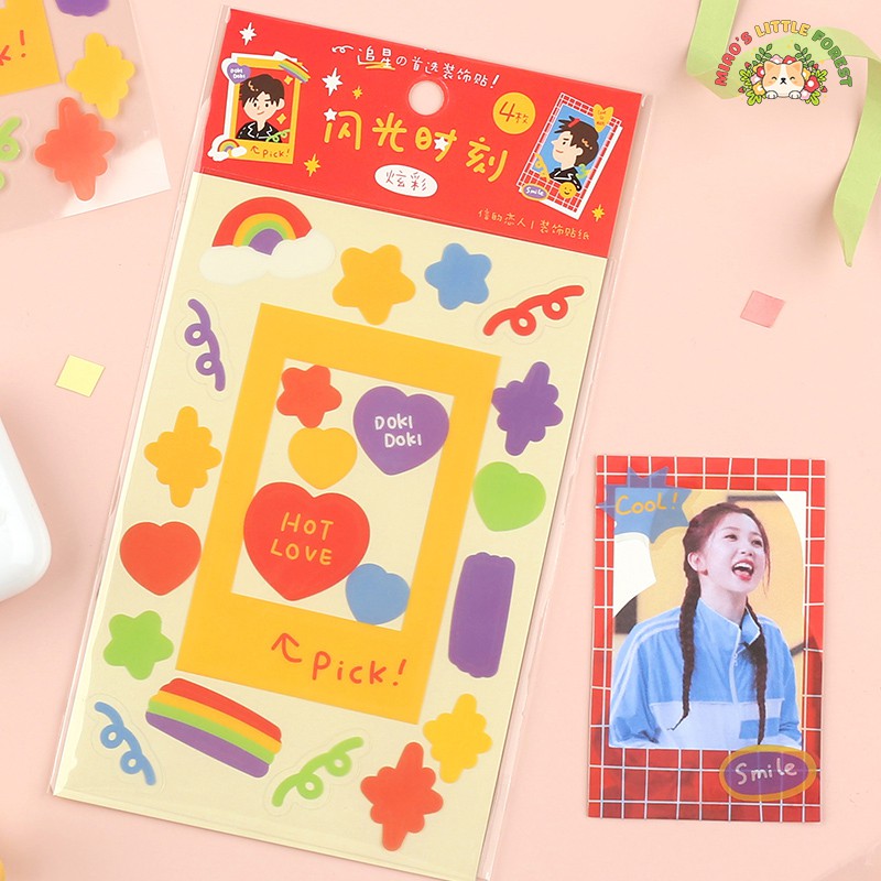 SET 4 TẤM STICKER TRANG TRÍ ẢNH | MST344