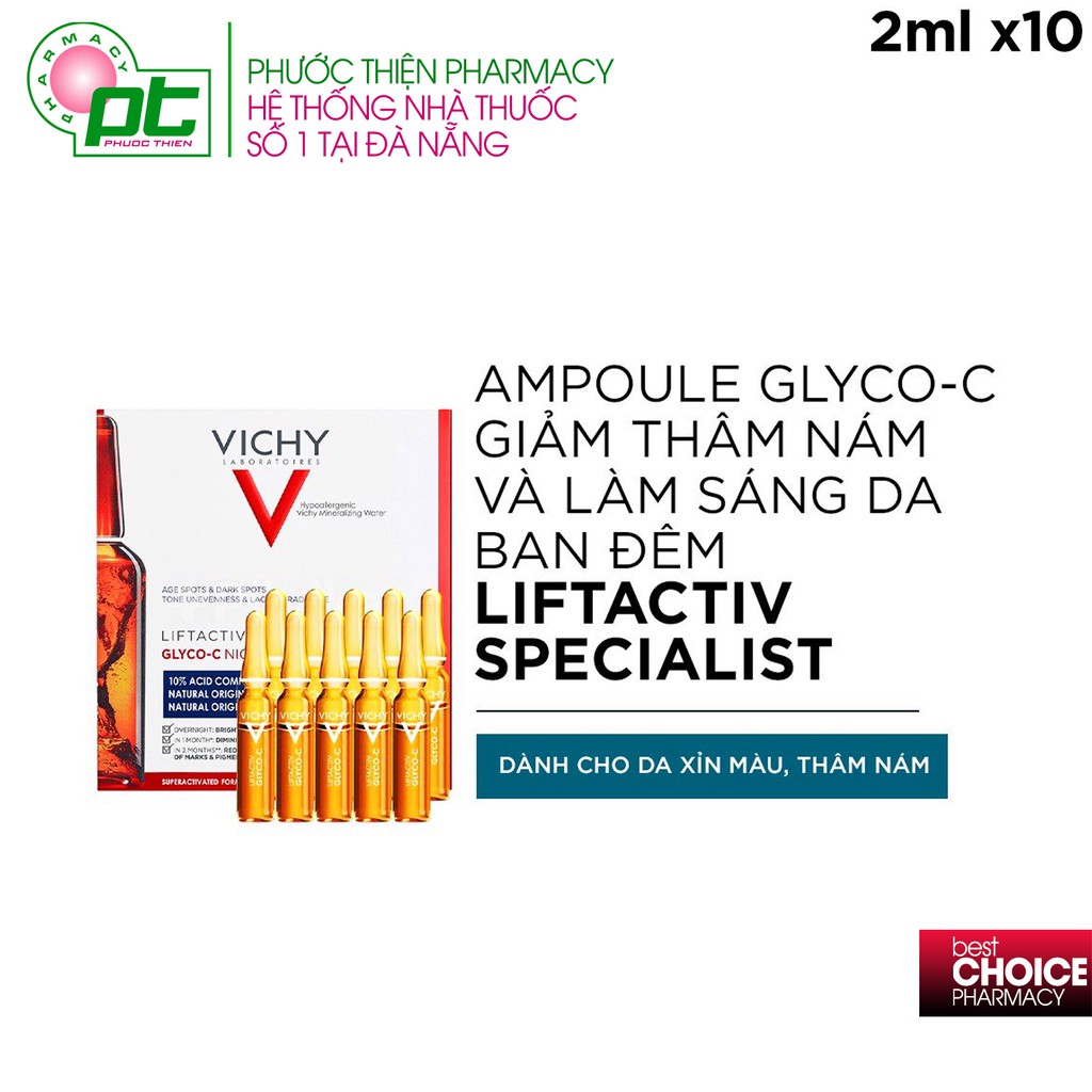 [COMBO] Tinh Chất Cô Đặc Giúp Dưỡng Sáng Da, Mờ Thâm Nám Ban Đêm & Kem Chống Nắng Vichy Ngăn Sạm Da, Giảm Thâm Nám