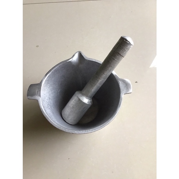 Bộ cối chày gang nguyên khối - bộ cối chày loại to