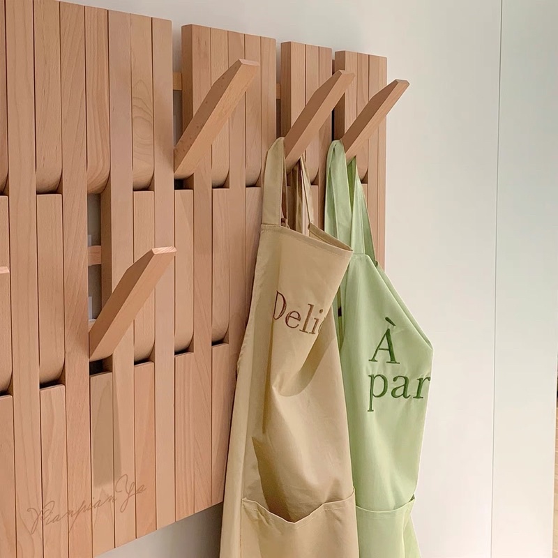 Tạp dề nhà bếp cotton chống thấm in chữ phong cách Pháp -may.decor-