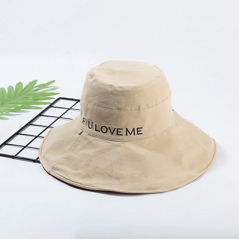 MŨ NÓN RỘNG VÀNH 2 MẶT VẢI COTTON PHỐI VIỀN MÀU