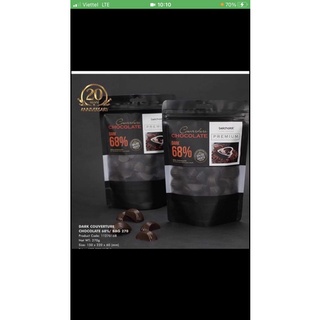Socola đen đắng 68% cacao Belcholat/bag 150g-270g