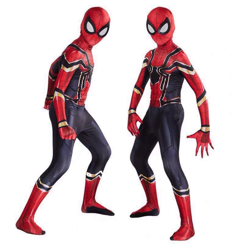 Bộ Quần Áo Hoá Trang Cosplay Người Nhện Spider Man Chất Thun Cao Cấp Co Giãn Thoáng Mát