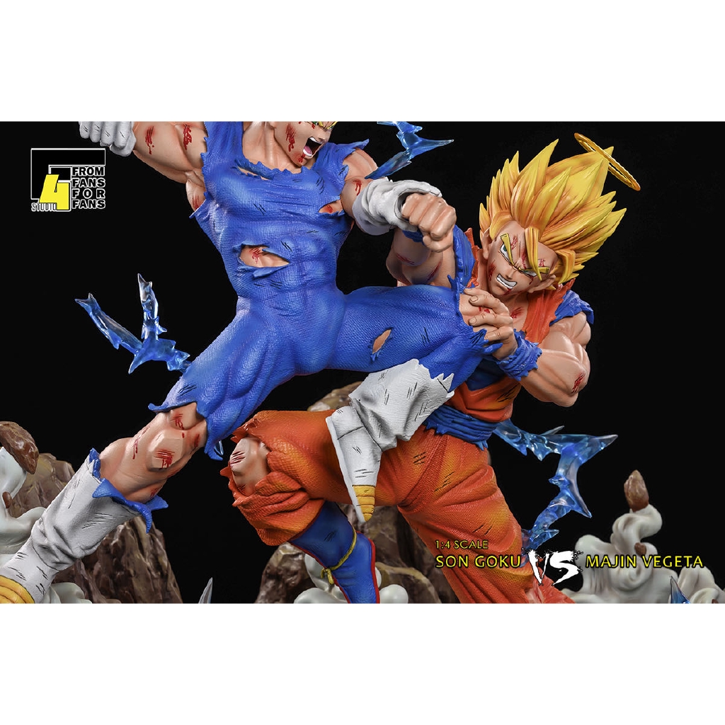 Hot Siêu phẩm Mô Hình Dragon Ball Super 2 Goku vs Demonized Vegeta có đèn led