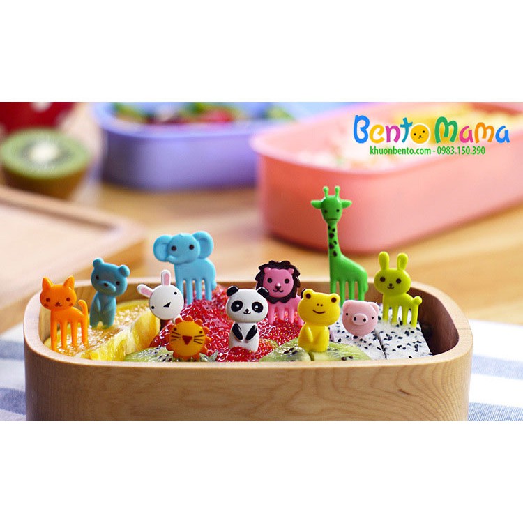 Set 10 xiên trang trí hoạt hình ngộ nghĩnh