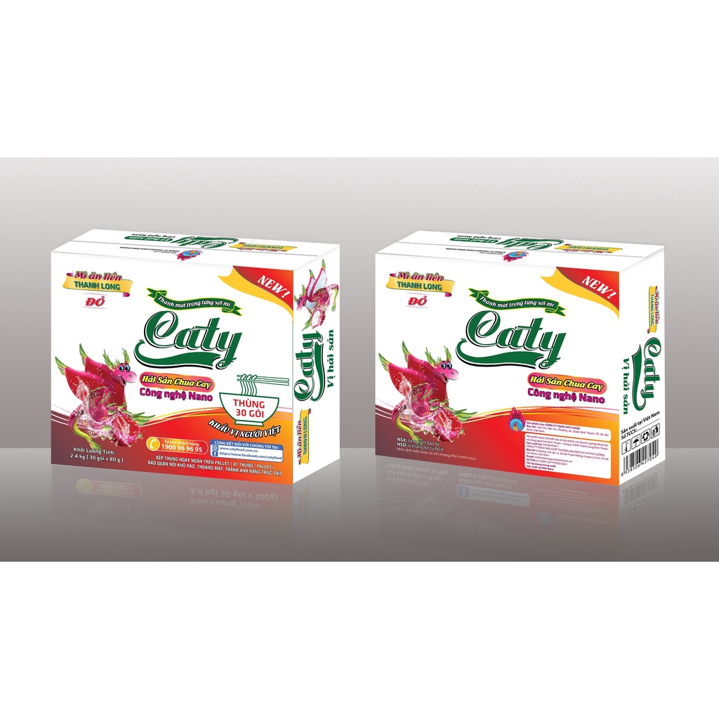 Mì Gói Thanh Long Đỏ Caty Hải Sản Chua Cay