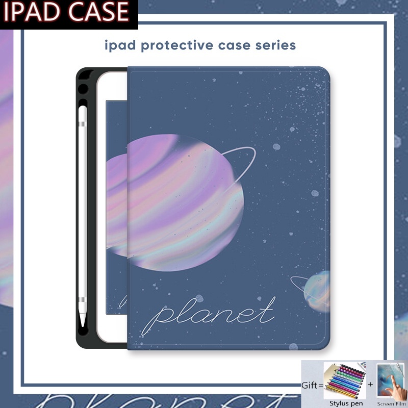 Bao da máy tính bảng bảng có ngăn đựng bút cho IPad Air4 Pro 9.7 10.5 11 Mini6 iPad iPad 9 10.2 10.9 12.9 inch 4th 5th