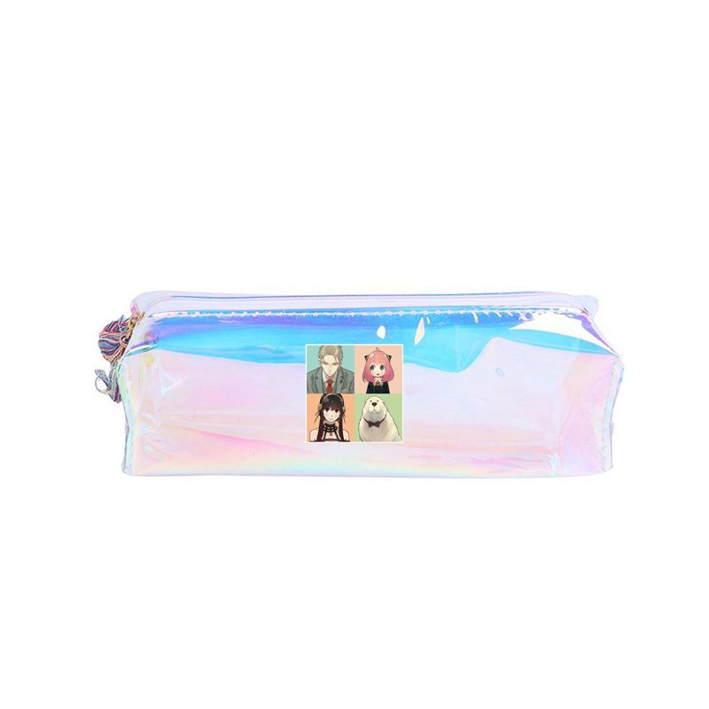 Hộp bút trong hologram in hình SPY X FAMILY GIA ĐÌNH ĐIỆP VIÊN anime chibi xinh xắn tiện lợi