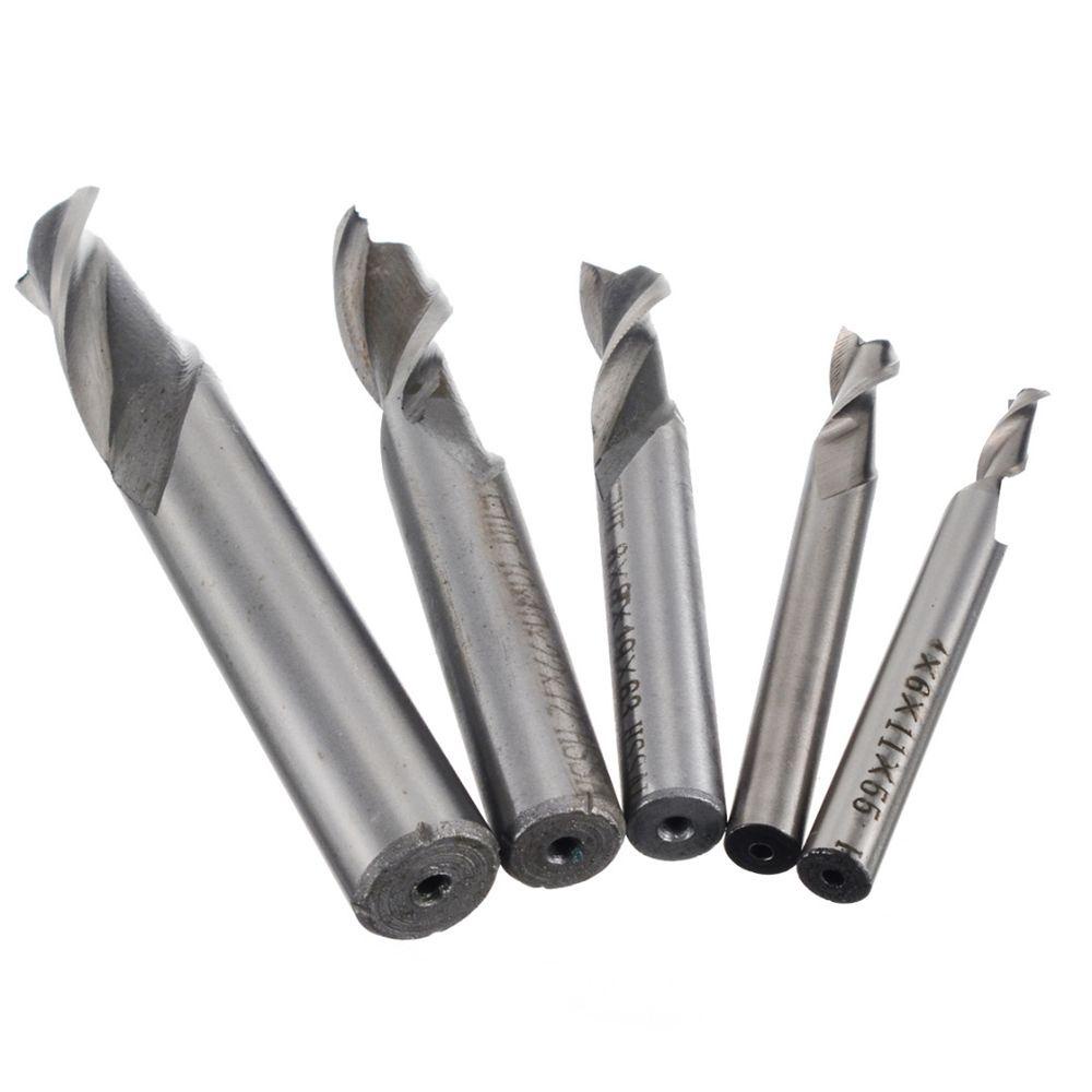 MUVAKO Set 1 / 5 Mũi Khoan Cắt Gỗ 2 Rãnh Chuyên Dụng