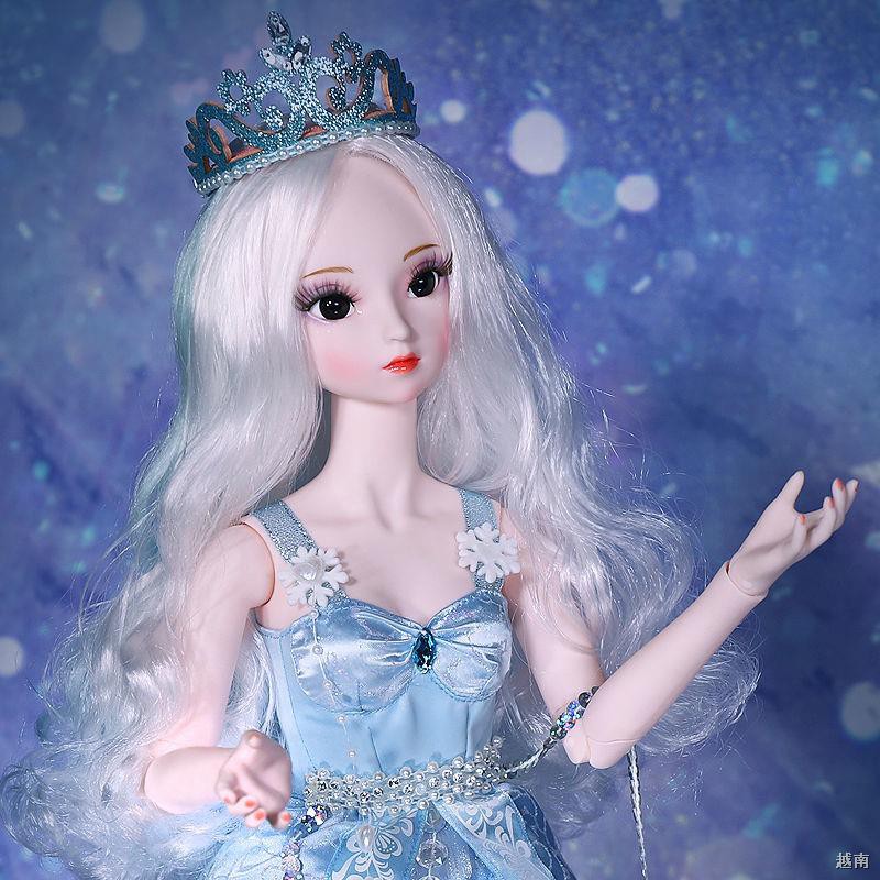 ♝☬✉trong mơ Truyện cổ tích công chúa băng giá Ba điểm Bjd Lolita Girl Toy 2021 mới