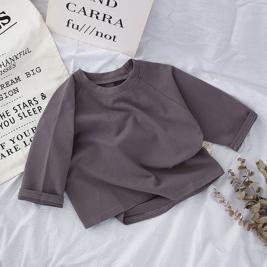 Áo Dài Tay 4 Màu Cho Bé, Áo Thu Đông Chất Cotton Co Giãn Mềm Mại Cho Bé Trai, Bé Gái - LILA KIDS