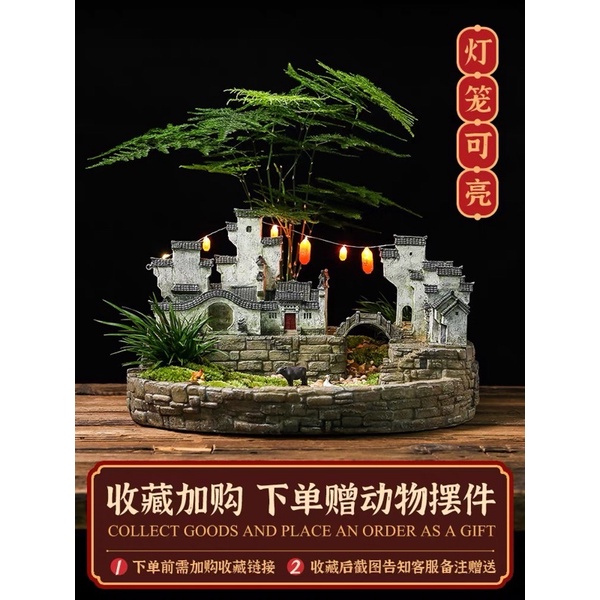 Nhà mô hình cây cảnh trồng tiểu cảnh trong nhà