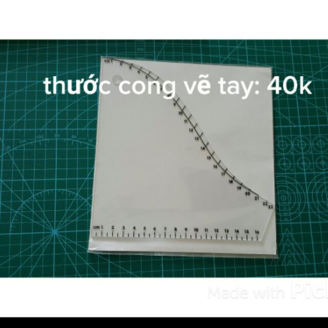 Thước cong vẽ tay áo