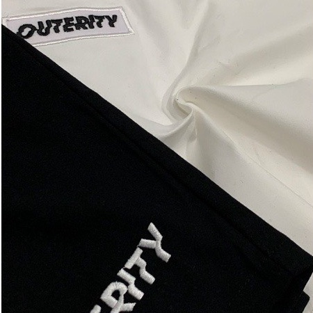 Quần Short OUTERITY kaki trắng dây rút nam nữ Unisex - gin store