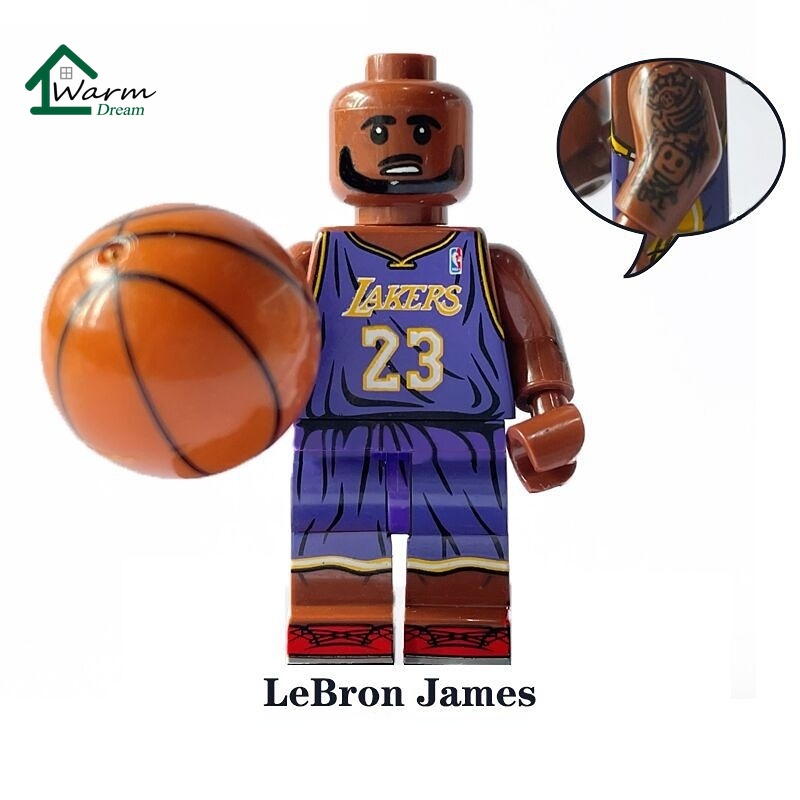 Đồ Chơi Lắp Ráp Mô Hình Lego Bóng Rổ NBA LeBron James Làm Quà Tặng Sinh Nhật Cho Bé