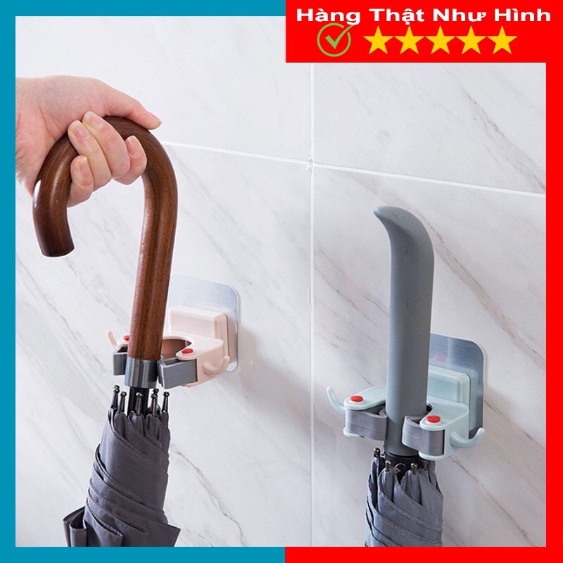 Kẹp cán chổi kẹp cây lau nhà - treo ô dán tường - Kẹp đồ đa năng