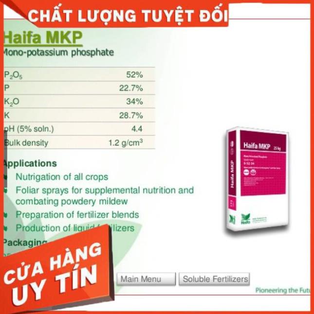 PHÂN BÓN MKP HAIFA💖HÀNG CHÍNH HÃNG,CÓ BÁN LẺ 1KG,GIÁ TỐT NHẤT THỊ TRƯỜNG💖kích hoa,bật bông,tạo mầm hoa,làm hoatráivụ 2