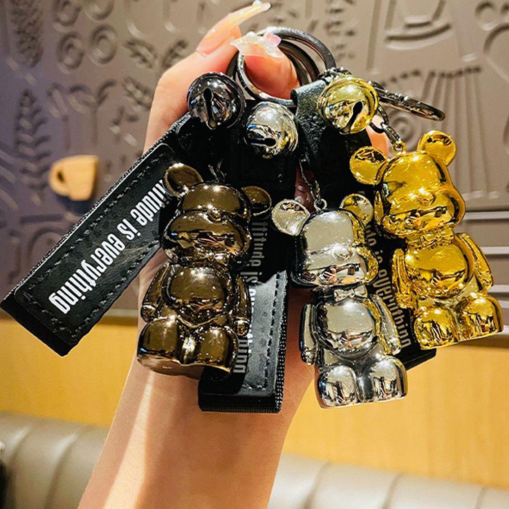 Móc Khóa Hình Gấu PEWANY Dễ Thương Tinh Tế Kèm Dây Đeo Tay Trang Trí Túi Xách / Xe Hơi