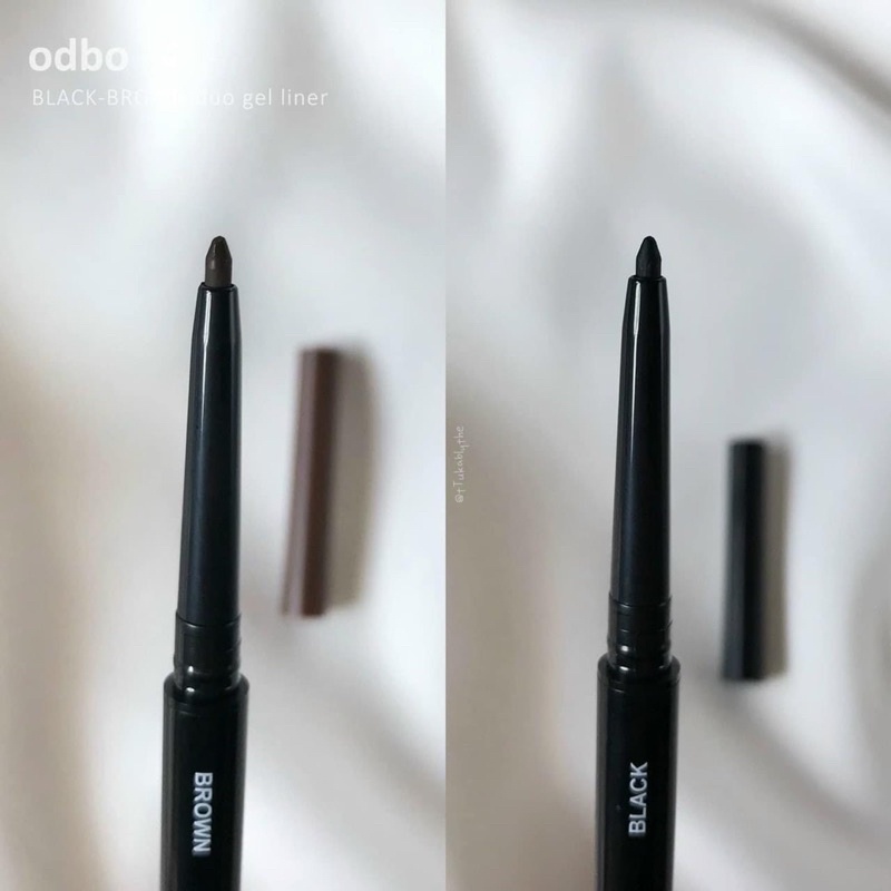 Chì kẻ mí trong ngoài 2 đầu nâu đen Odbo chống nước bền màu tiện lợi OD359