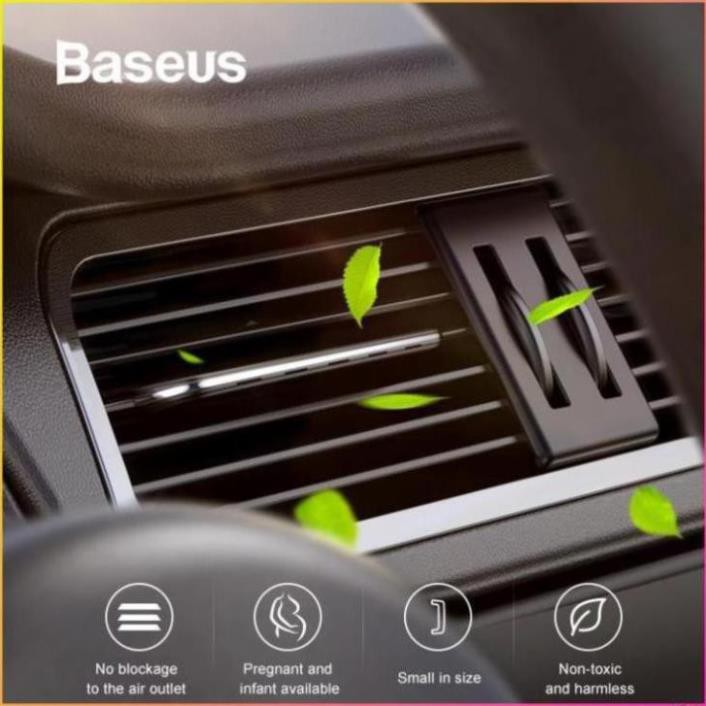 [Hàng Chính Hãng] Bộ khuếch tán nước hoa khô dùng cho xe hơi Baseus Paddle Car Air Freshener (Air Vent, Solid Perfume)