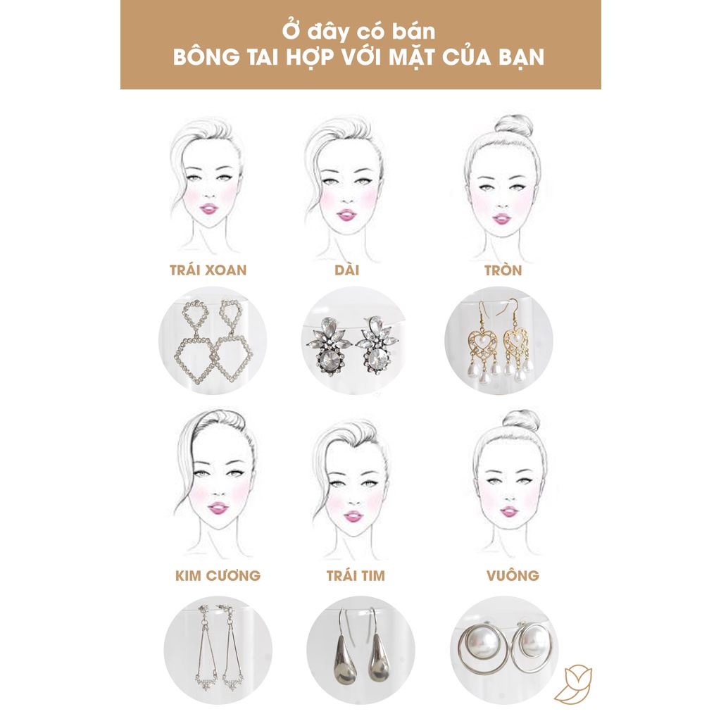 Bông Tai Nữ Dáng Ôm Vành Tai Nhánh Liễu Thướt Tha - Trang Sức Queen - 1024468 - 69