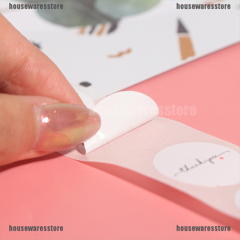 Cuộn 500 Miếng Dán Tròn Màu Trắng Kích Thước 1 inch Dùng Trang Trí