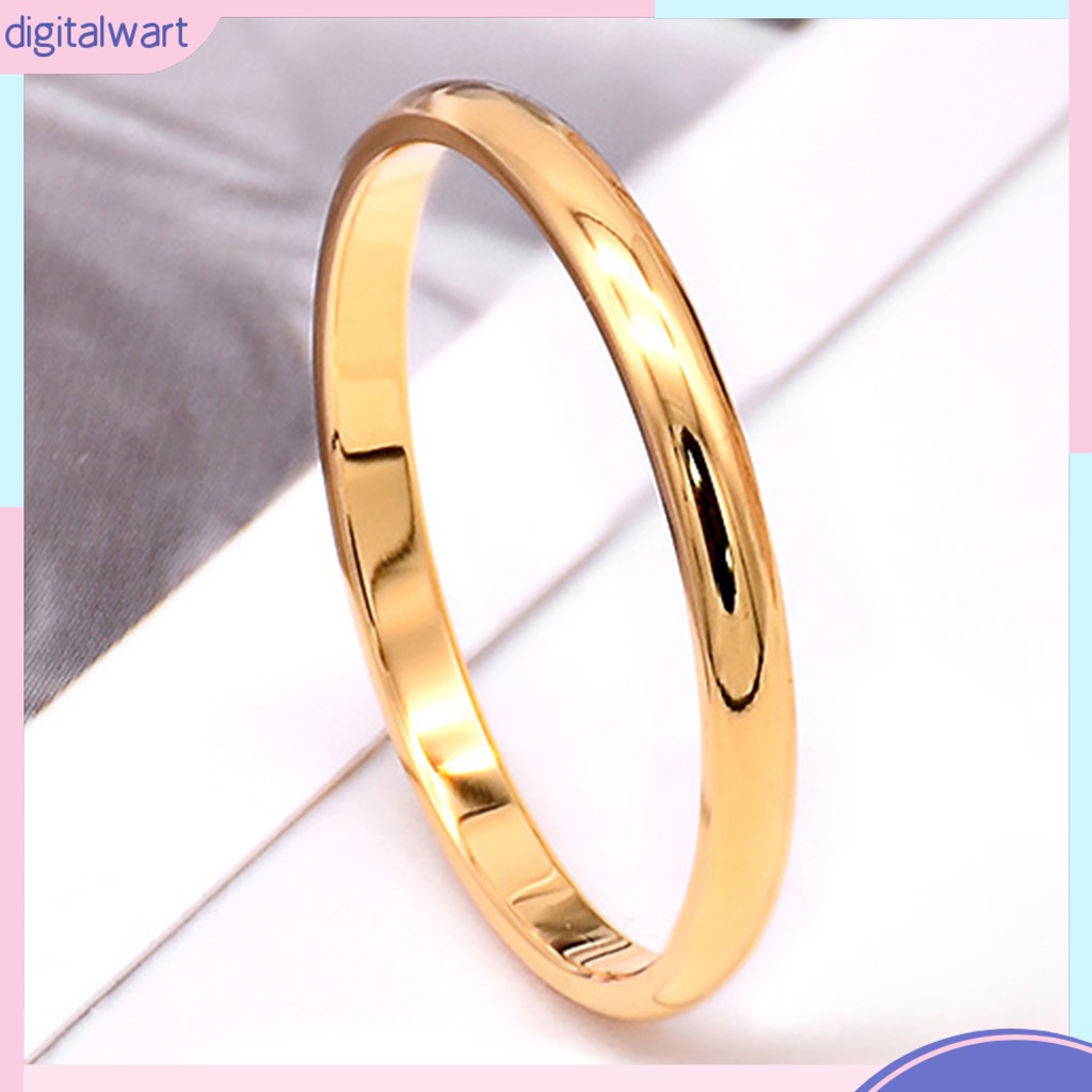 Nhẫn Thời Trang Bằng Thép Titan Đơn Giản Cho Cặp Đôi