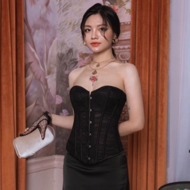 DAISY CORSET ren xuyên thấu (ảnh thật)(có sẵn) | BigBuy360 - bigbuy360.vn