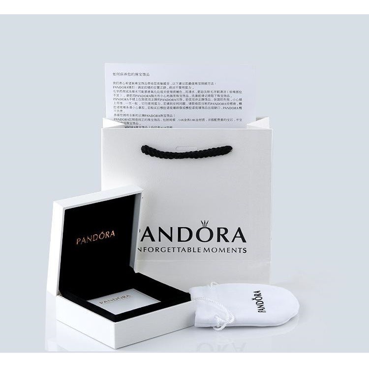 Pandora Mặt Dây Chuyền Bạc 925 Hình Bánh Kem Màu Hồng Xinh Xắn