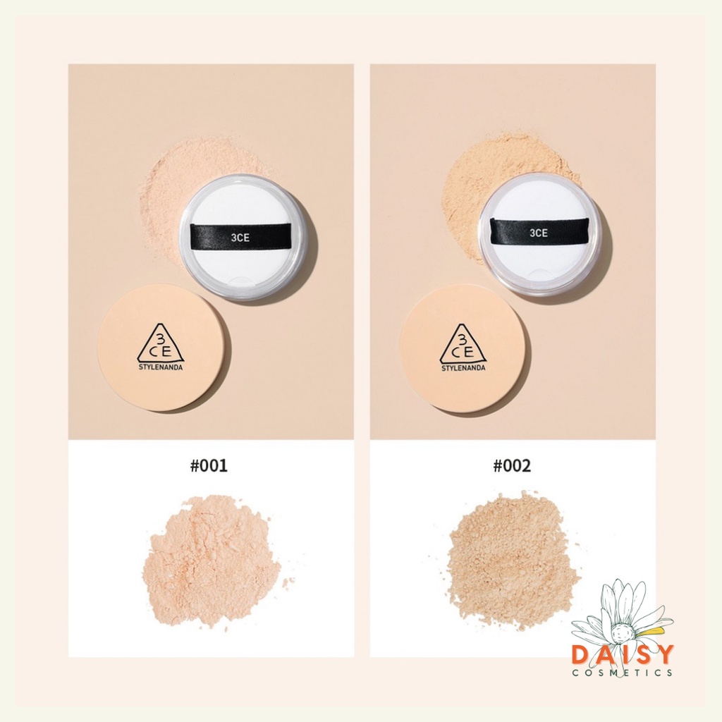 Phấn phủ bột 3CE Natural Finish Loose Powder