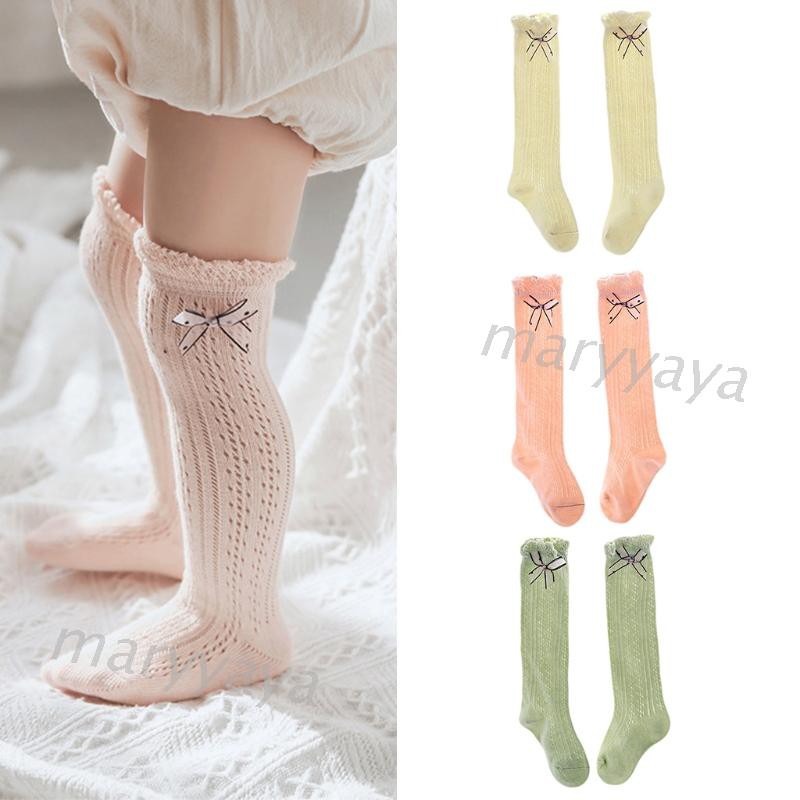 Vớ Cotton Dài Qua Gối Thoáng Khí Cho Bé