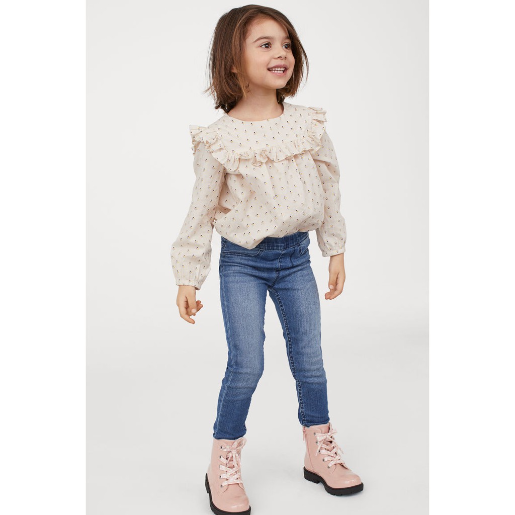 Set 2 quần legging denim jean bé gái HM H&M size 1.5-2, 2-3, 3-4y_hàng xách tay Mỹ -Hàng nhập khẩu