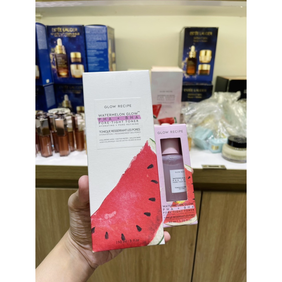 [SIZE 40ML- 150ML ] TONER DƯA HẤU LÀM SẠCH – THU NHỎ LCL WATER MELON GLOW PHA + BHA PORE – TIGHT TONER HYDRATING + POR