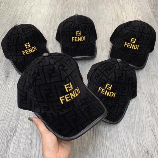 Mũ lưỡi trai fendi nhung
