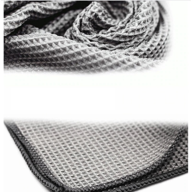 Khăn Vệ Sinh Cửa Kính Vải Microfiber Thiết Kế Caro Lau Bụi Bẩn Vết Bám Dễ Dàng