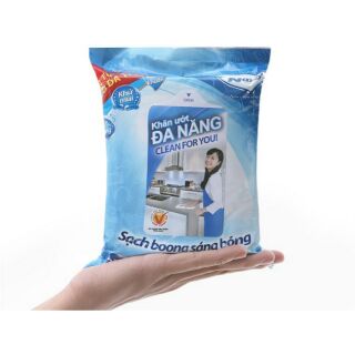 Khăn ướt đa năng NaNo gói 30 tờ( 250mm×300mm)