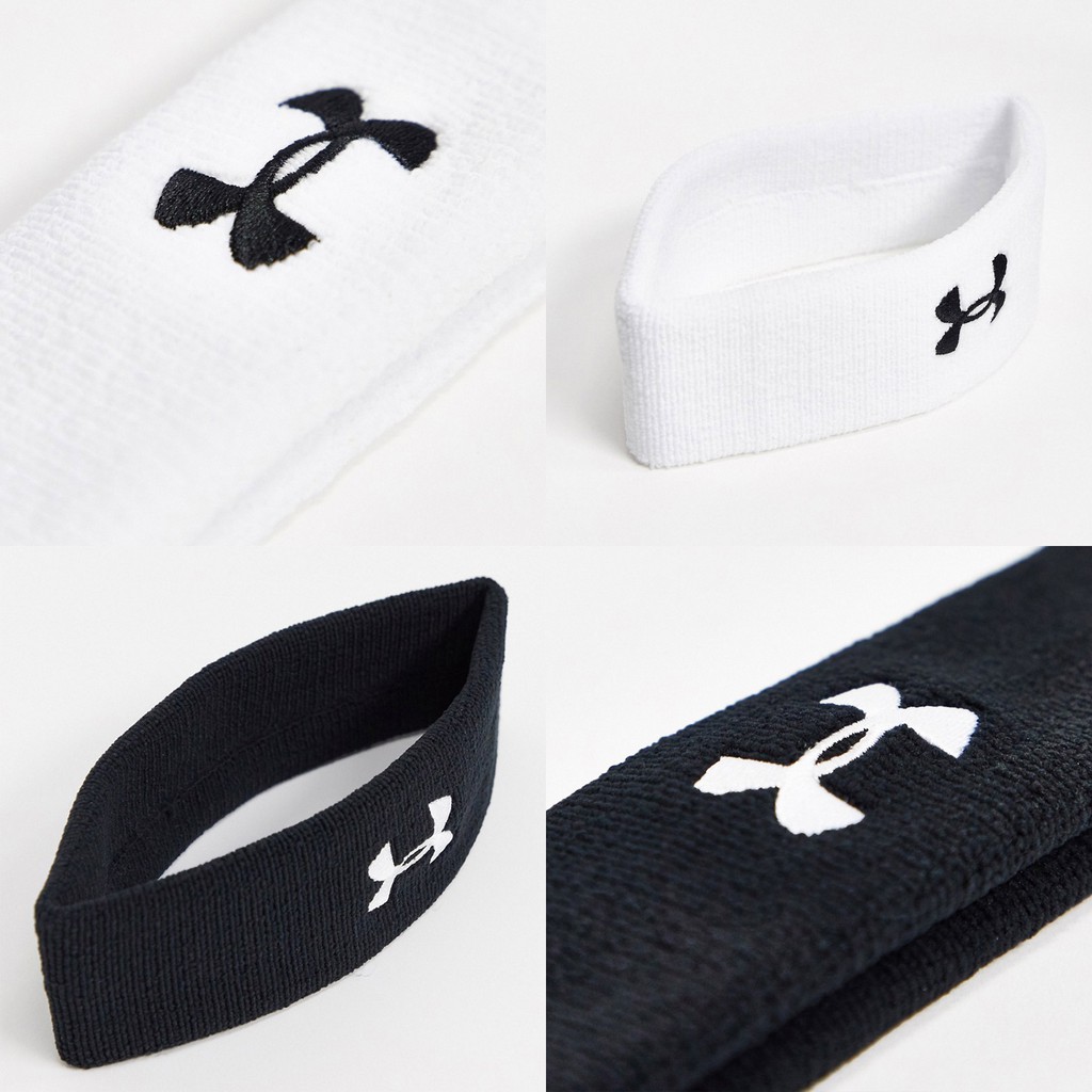 Headband Under Armour Băng Đô Thể Thao Băng Trán Thấm Hút Mồ Hôi Dùng Tập Gym Cầu Lông Bóng Rổ Bóng Chuyền Tennis