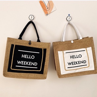 Túi Cói Hello Weekend, Túi cói đi biển