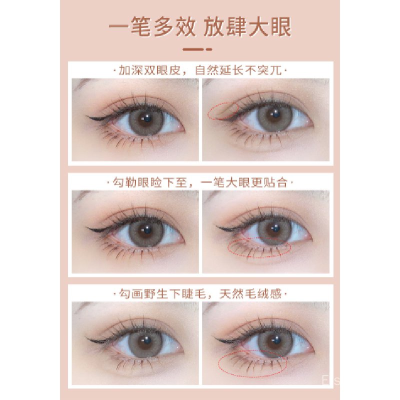 Bút Kẻ Mắt Dạng Lỏng Màu Nâu Nhạt Ngọt Ngào Lâu Trôi Không Thấm Nước Chống Nhòe | BigBuy360 - bigbuy360.vn